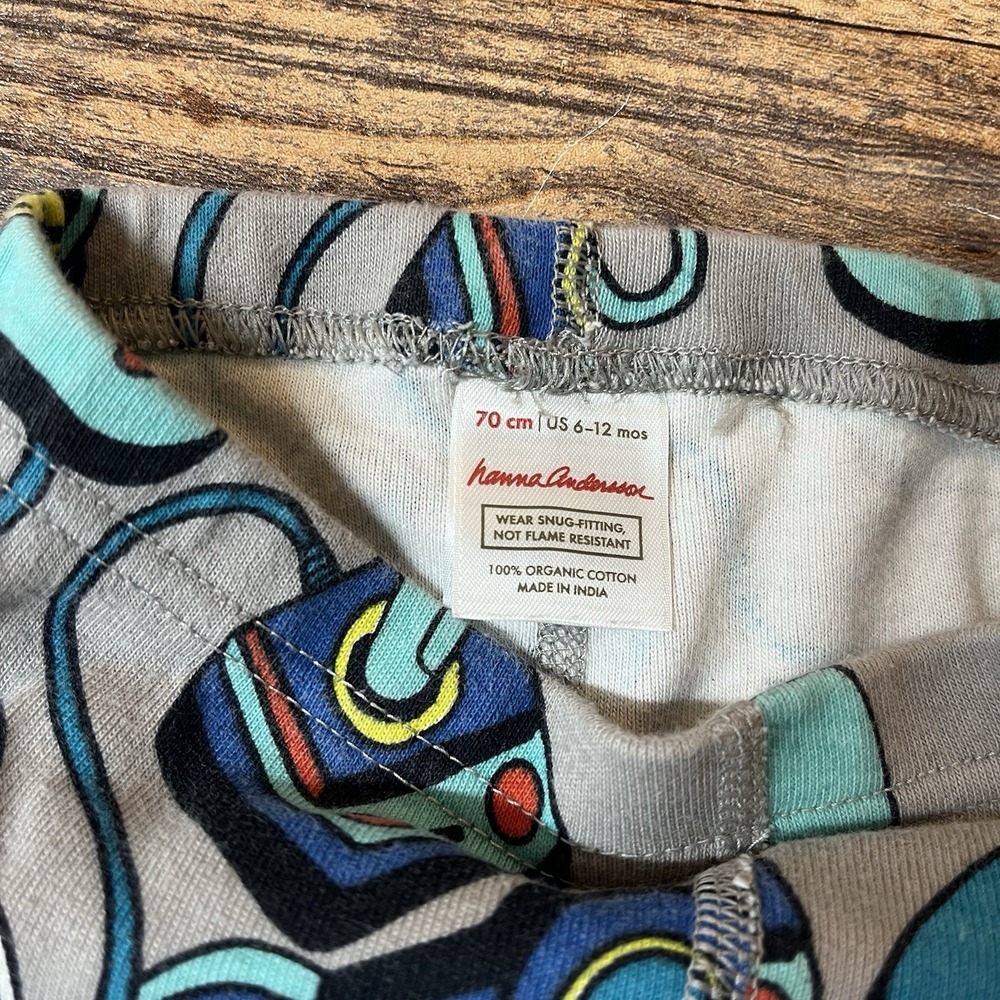 Hanna Andersson Organic Cotton Pajamas Unisex Baby 6-12m Gamer Controllers - Picture 6 of 8